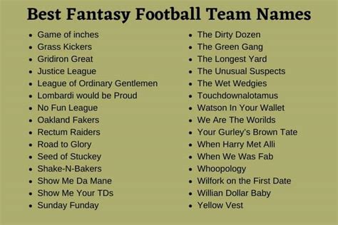 funny fantasy football names 2023|hilarious fantasy football team names.